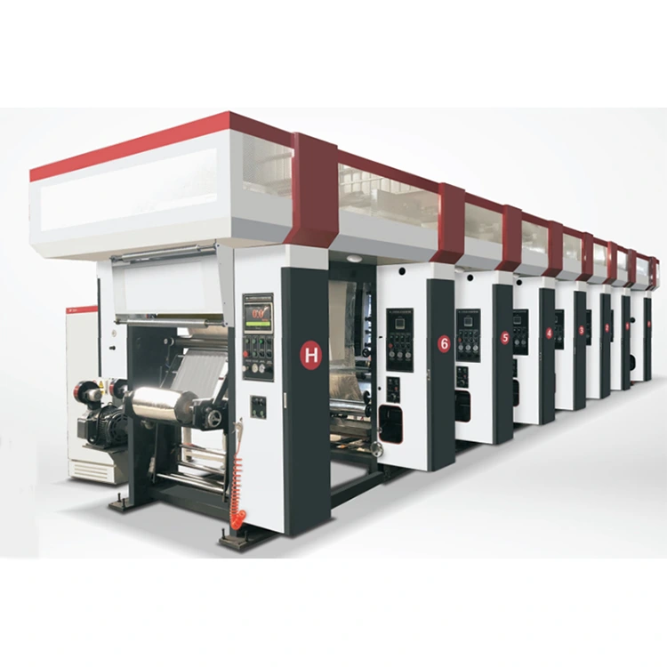 Компјутеризирана автоматска машина за печатење со ротогравир 3-12 бои со три векторски мотор