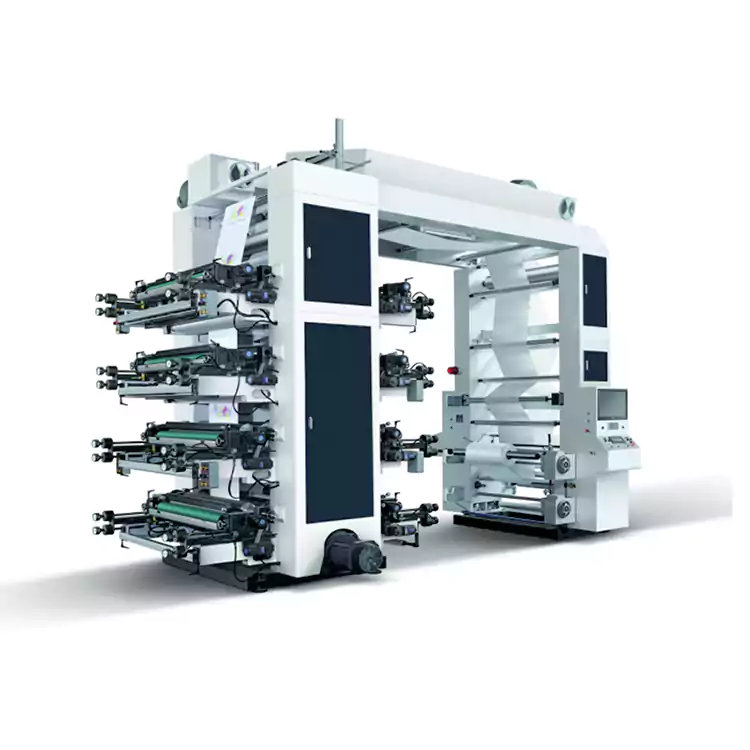 Машина за флексографски кеси во боја за хартија Флексо машина за печатење