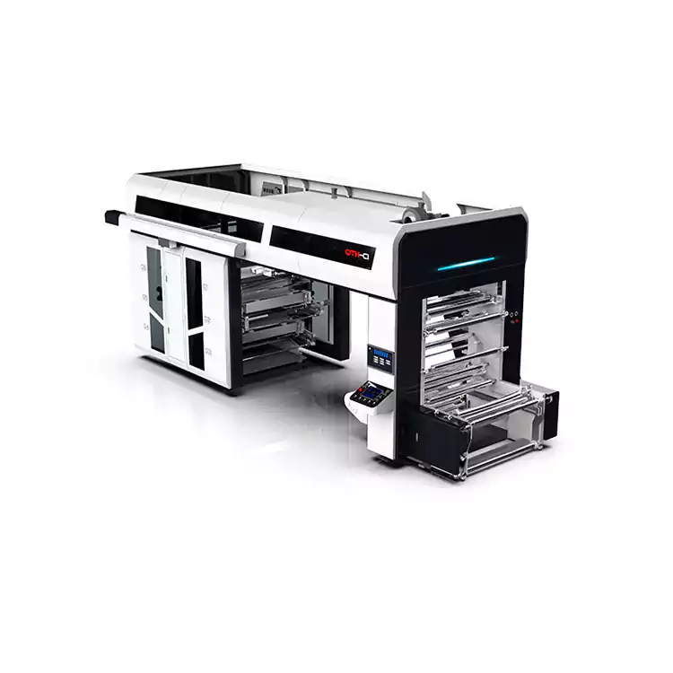 Централен барабан флексографски 6 боја пластична флексо машина за печатење