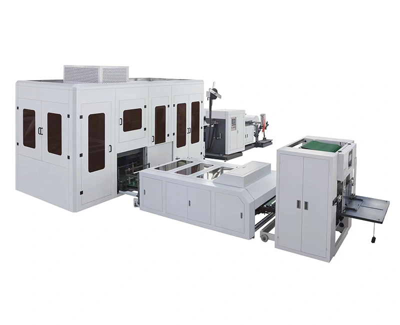 Машина за правење торби со ултразвучно неткаен тип D-Cut и кутија